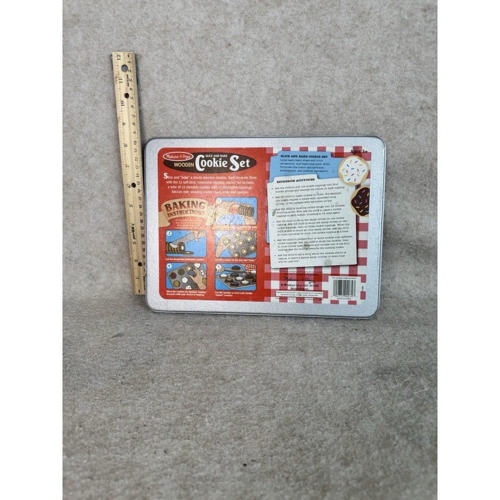 Melissa &‎ Doug Vintage Cookie Baking Tray Toy Cookies Pretend Play Used